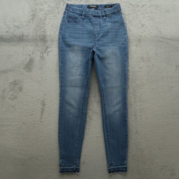 Judy Blue Pull On Jeans Junior's Size 5/27 Blue High-Rise Skinny Fit 28" Inseam - Picture 1 of 16